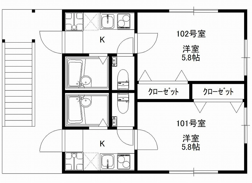 オネスティ松戸の間取り