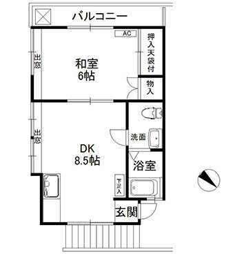 ハイツサパンの間取り